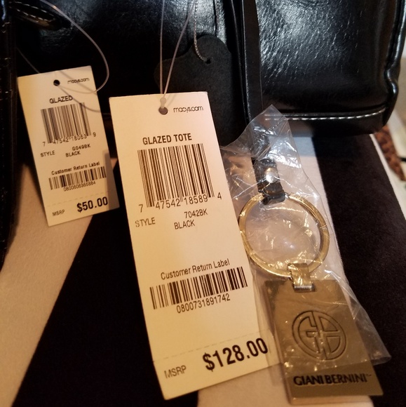NWT Giani Bernini Glazed Tote Bag w/ Wallet - Picture 4 of 8